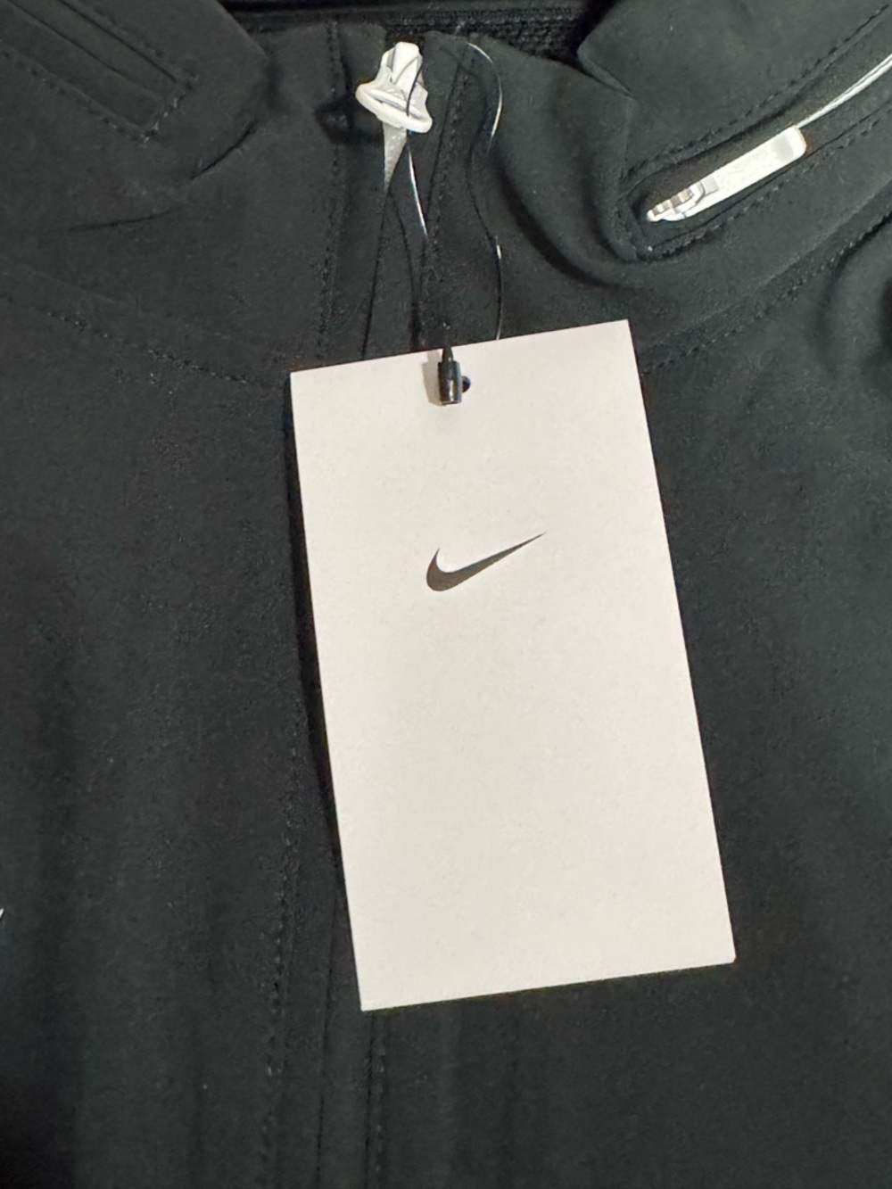 Nike Football Coach's Hooded 1/4 Zip Jacket Black Mens Size Small *MEASUREMENTS* - Picture 5 of 8